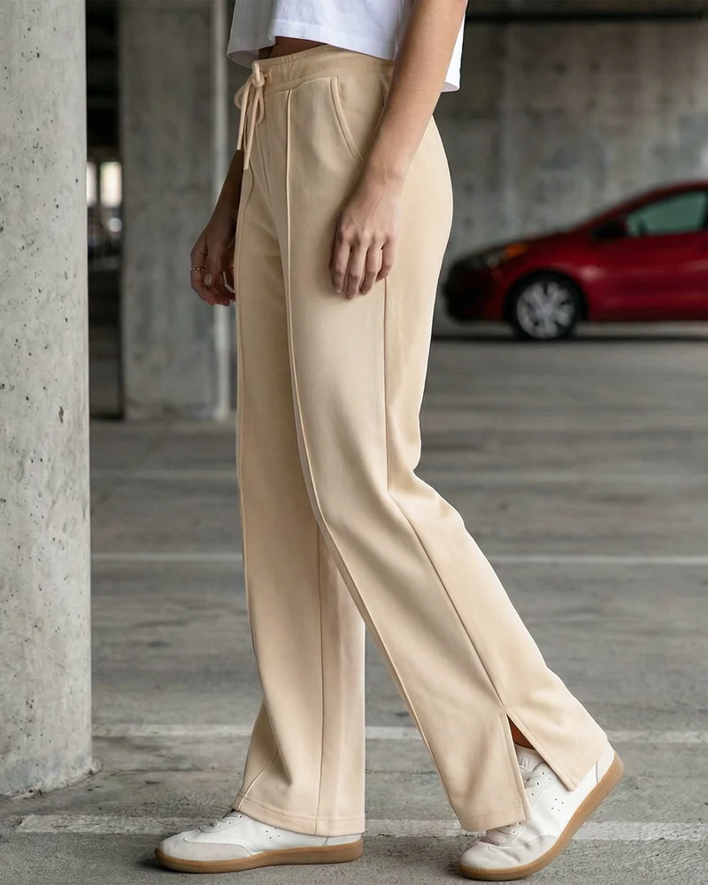 bewakoof Women's Brazilian Sand Brown Oversized Track Pants