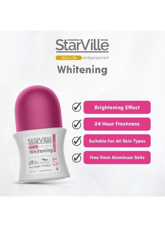starville - Starville Roll On Whitening light Pink 60 ML - Image 1