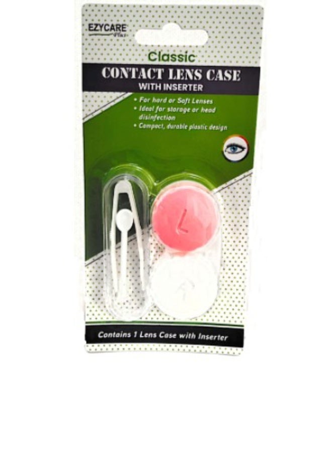 Ezycare Classic Contact Lens Case With Inserter (Pink) - Image 4