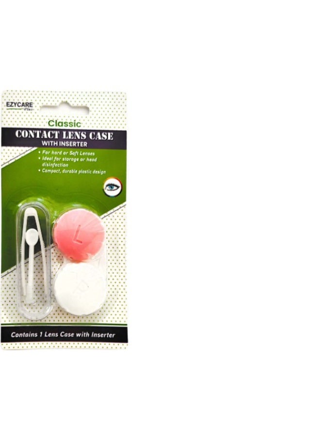 Ezycare Classic Contact Lens Case With Inserter (Pink) - Image 5