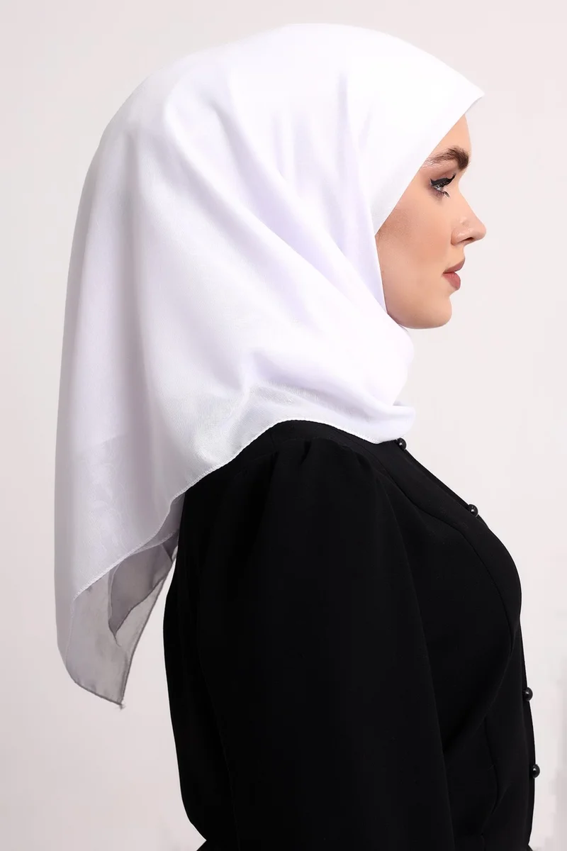 ايهفان اونلاين Kofra Patterned Head Scarf - White
