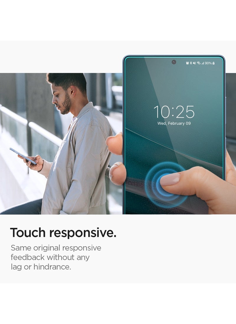Spigen - GLAStR EZ Fit HD for Samsung Galaxy S25 ULTRA Tempered Glass Screen Protector [2 PACK] with Easy Install Tray - Image 1