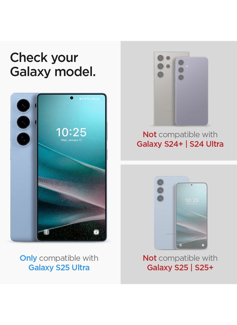 Spigen - GLAStR EZ Fit HD for Samsung Galaxy S25 ULTRA Tempered Glass Screen Protector [2 PACK] with Easy Install Tray - Image 1