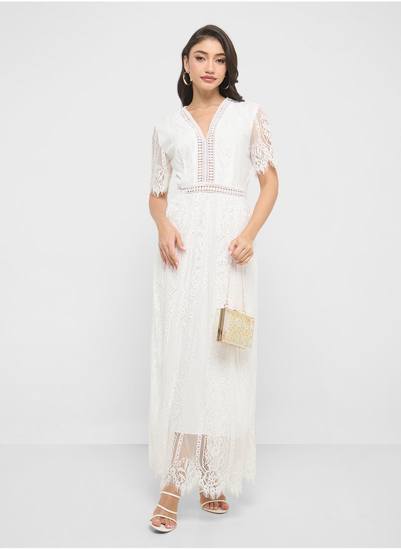 ELLA - A-Line Lace Dress - Image 1