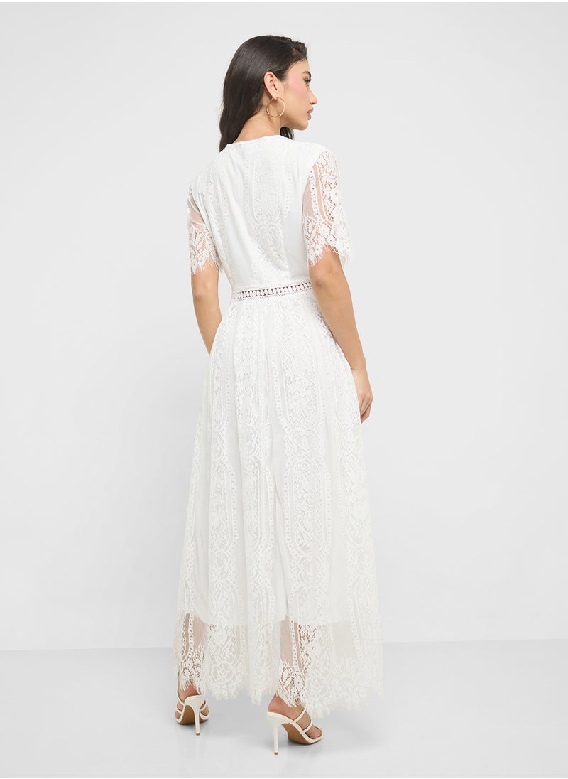ELLA - A-Line Lace Dress - Image 1