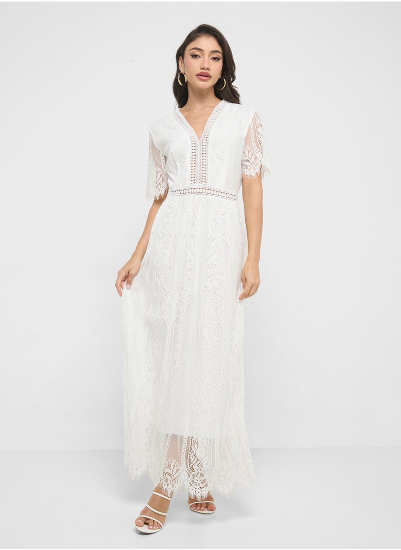 ELLA - A-Line Lace Dress - Image 1