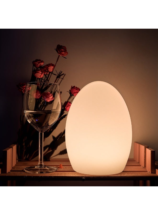 ETRONIK مصباح LED على شكل بيضة مقاس 6 بوصات قابل لإعادة الشحن والتحكم عن بعد، مصباح مزاجي متغير الألوان 16 ضوء ليلي متوهج قابل للتعتيم إضاءة زخرفية للمنزل والحفلات والبار وحفلات الزفاف - Image 5