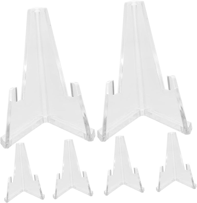 حامل شفاف من الأكريليك لعرض العملات المعدنية، 6 قطع، رف متين يوفر المساحة - Image 1