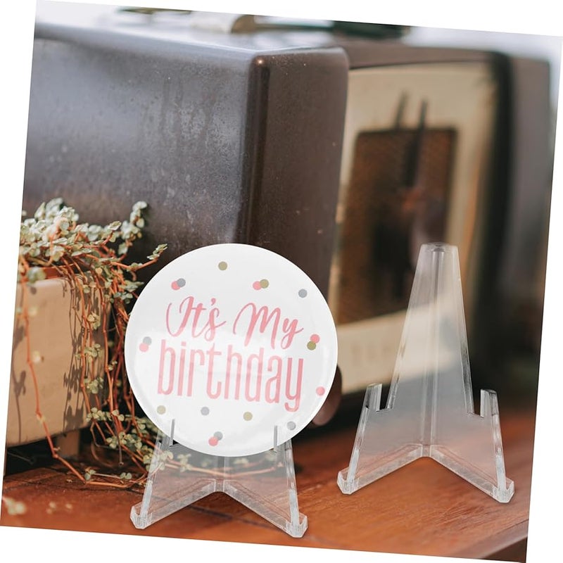 حامل شفاف من الأكريليك لعرض العملات المعدنية، 6 قطع، رف متين يوفر المساحة - Image 3