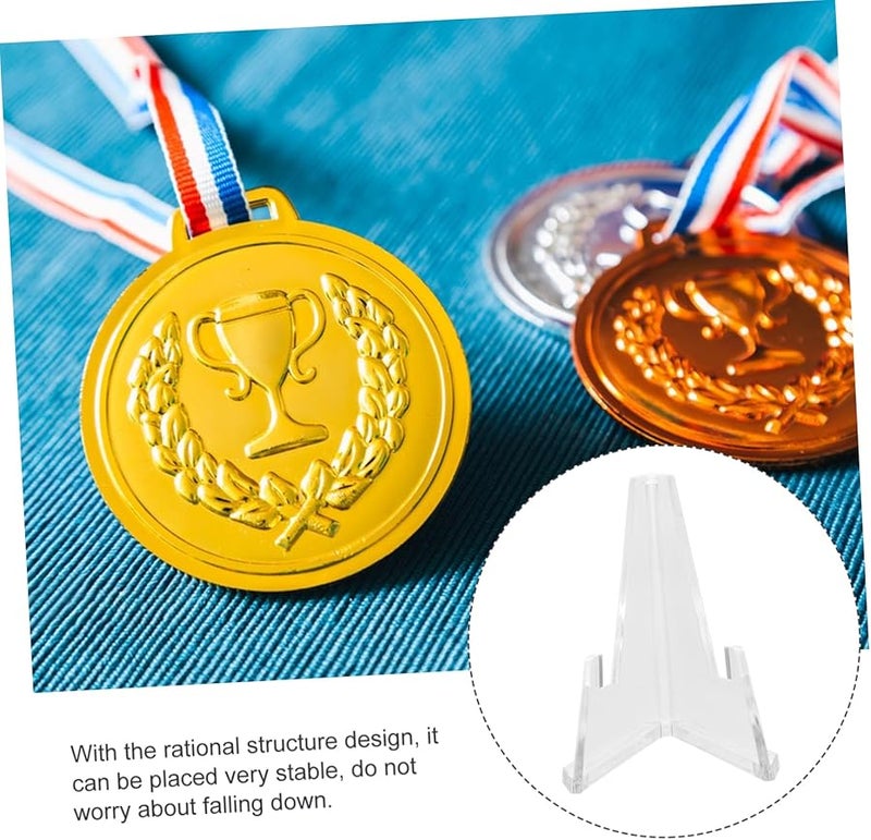 حامل شفاف من الأكريليك لعرض العملات المعدنية، 6 قطع، رف متين يوفر المساحة - Image 5