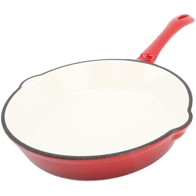 gernie Enameled Cast Iron Round Skillet Nonstick Enameled Frying Pan With Long Handle Frying Egg Omeltte Pan Skillet Grill Cookware For Camping Cooking Grilling 16Cm - Image 1