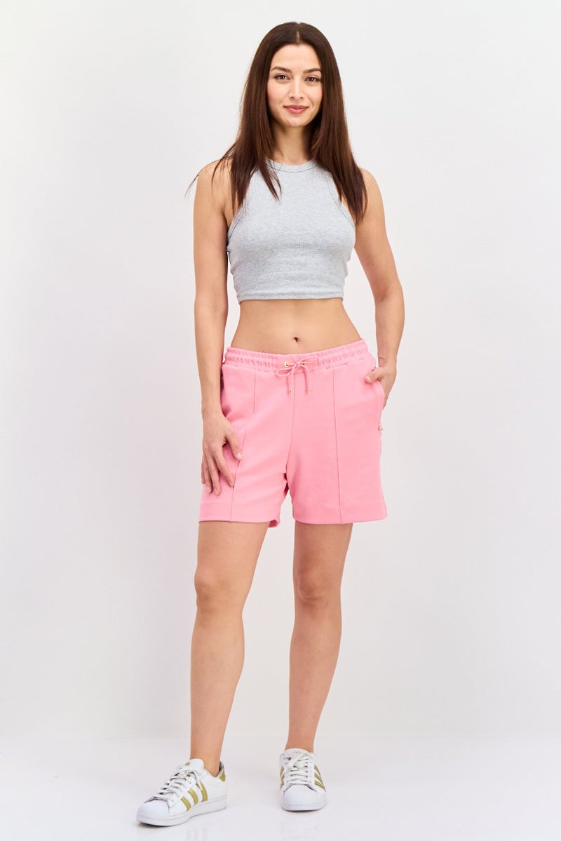 Scotch & Soda Women Solid Basic Short, Pink - Image 4