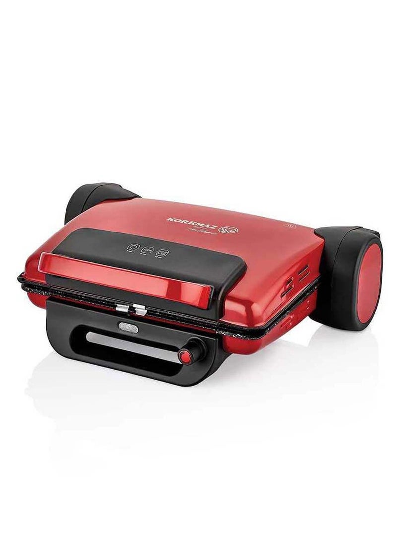 Korkmaz Tostema Maxi Toaster Red – High-Performance 4-Slice Red Toaster | Stylish and Efficient Design