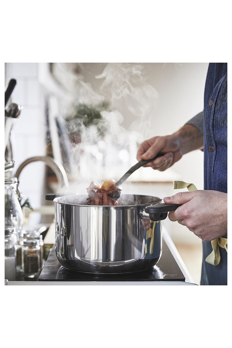 Pot with lid, clear glass/stainless steel, 5 l - Image 3
