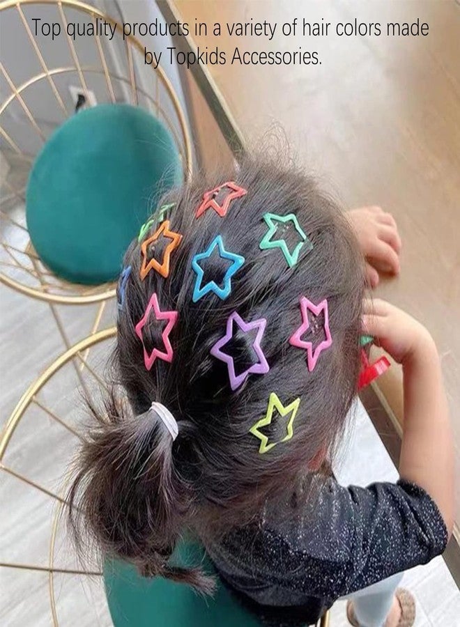 Rinpoche Star Hair Clips Snap Star Hair Accessories Non Slip Star Clips for Girls Women Y2K Accessories Silver Metal Hair Clips Star Hair Barrettes Star Hair Clips for Women Star Hair Clip (silver and multi, free) - Image 2