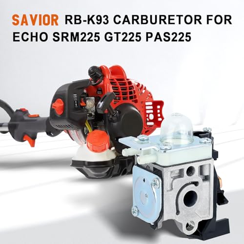 Savior SRM 225 Carburetor for Echo SRM225 GT225 PAS225 PE225 PPF225 SHC225 SRM225i SRM225SB SRM225U Trimmer Replace RB-K93 A021001690 A021001691 A021001692 - Image 3