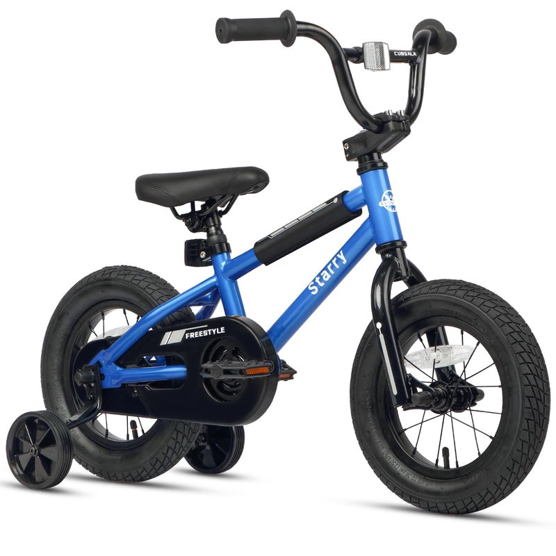 cubsala 12 Inch Kids Bike for 1 2 3 4 Years Old Boys Girls Beiginner Toddlers Riders BMX Style Bicycle with Training Wheels Coaster Brake, Sky Blue - Image 1