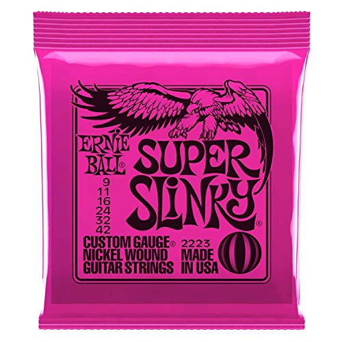Ernie Ball Nickel 2223 Super Slinky Pink Electric Guitar Strings 3 Pack - Image 2