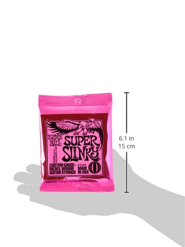 Ernie Ball Nickel 2223 Super Slinky Pink Electric Guitar Strings 3 Pack - Image 3