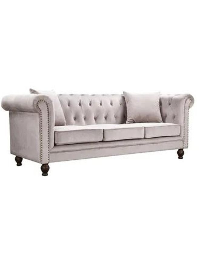 مهارة البحر كنبة صوفيا 3 مقاعد مع وسائد من ماب رمادي 216x88x80 سم - Image 2