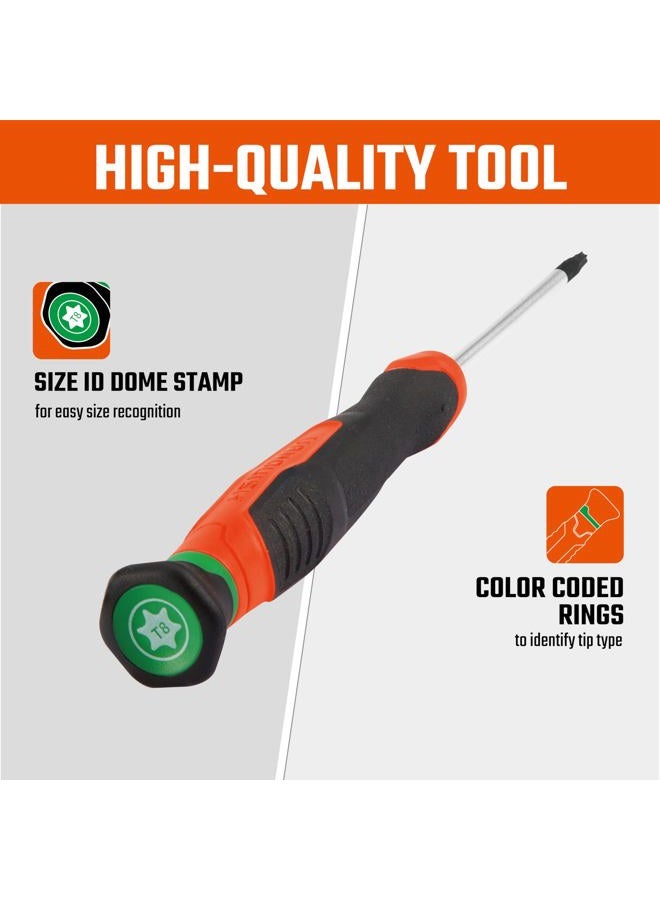 Vanquish 7 Piece Small Screwdriver Set Precision Torx Mini Screwdriver Set T5, T6, T7, T8, T9, T10, T15 For Eye Glass/watch/laptop/jewelers/computer Repairing 2168 - Image 2