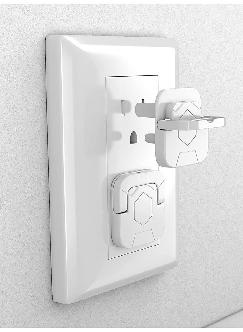 Cool Baby COOLBABY White Baby Proofing Outlet Covers Electric Outlet Pulg Covers for Baby Safety Socket Cover Protector Cap to Prevent Your Child from Power Shock Hazard 60 Pack - Image 1