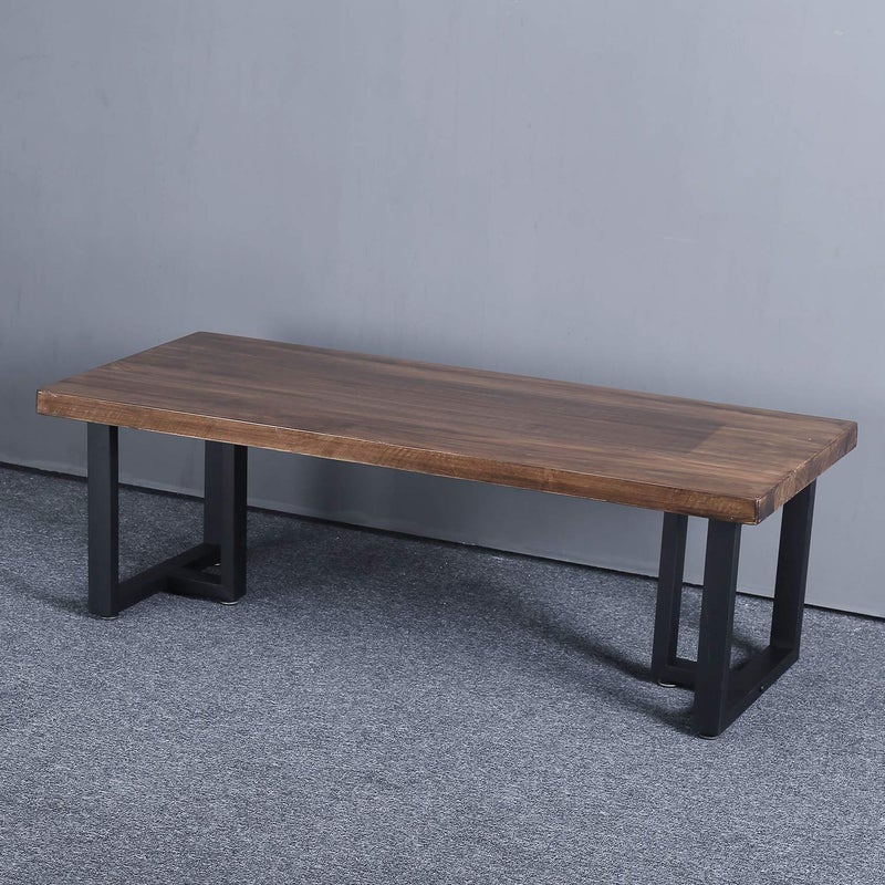 Womio 2Pcs Metal Furniture Legs Rustic Decory T Shape Table LegsDesk LegsHeavy Duty Dining Table LegsIndustrial ModernBlackH157 x L177 inchs - Image 5