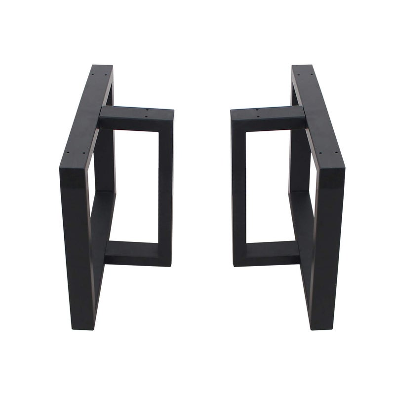 Womio 2Pcs Metal Furniture Legs Rustic Decory T Shape Table LegsDesk LegsHeavy Duty Dining Table LegsIndustrial ModernBlackH157 x L177 inchs - Image 1