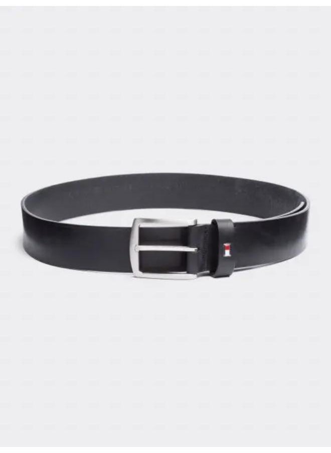 TOMMY HILFIGER - Logo Denton Flag Leather Belt - Image 1