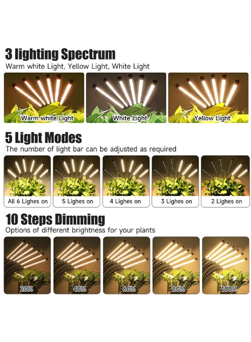 Generic Grow Lights for Indoor Plants with Full Spectrum 180 LEDs Plant Lights with 15 60 inches Adjustable Tripod Stand 4 8 12H Timer  - Image 5
