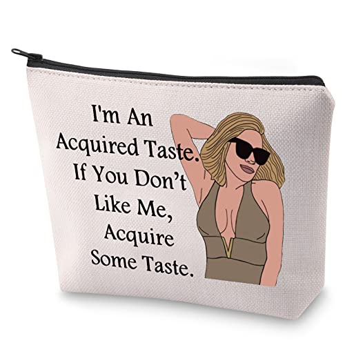 BLUPARK RHONY Inspired Gift I'm An Acquired Taste Makeup Bag Real Housewife Gift (Acquired Taste) - Image 1