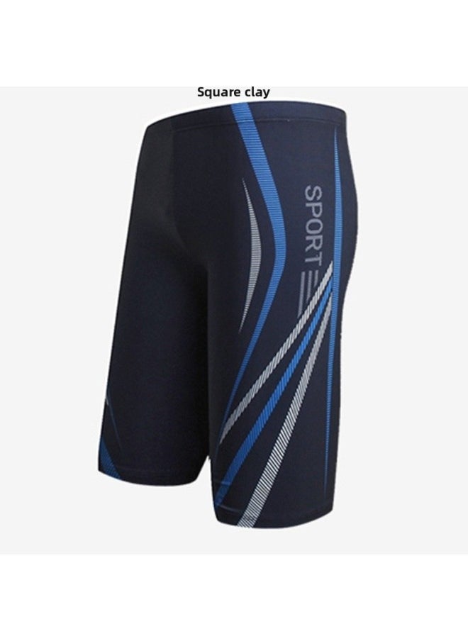 Generic - Swimming Trunks Men's Double-layer Sports Plus Size Five-point Trunks Swimming Trunks Quick-drying Hot Spring Swimming Trunks Racing Pants Wholesale-Color:16- - Image 1