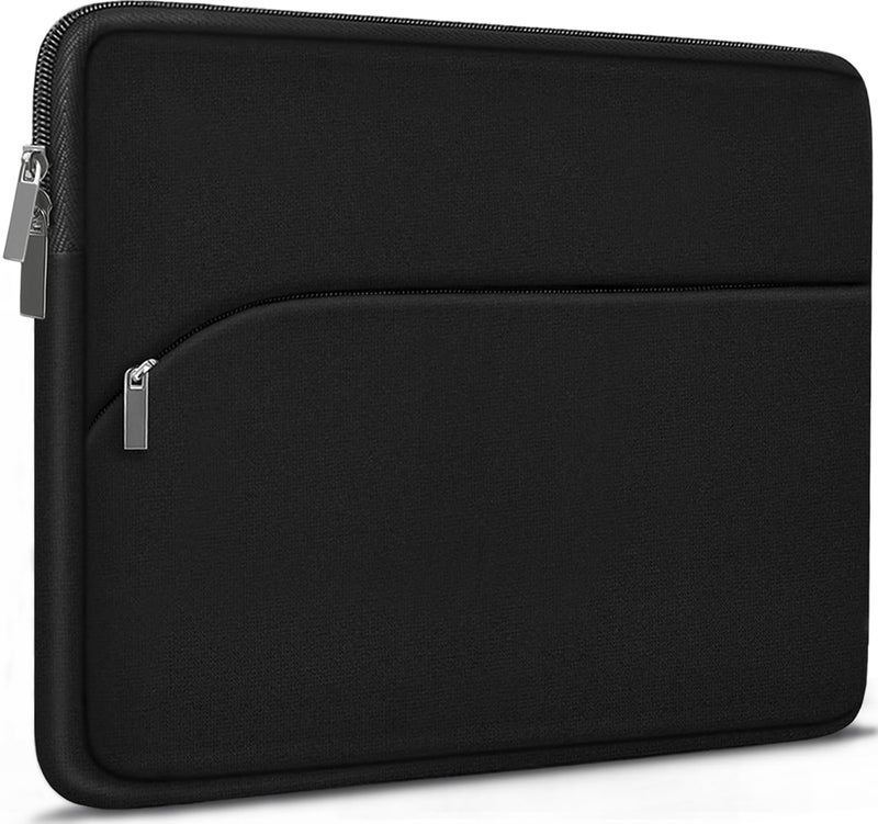 MKLCCP Laptop Sleeve Case 15.6 inch, Durable Portable Monitor Protective Cover with Front Pocket, Traveling Computer Carrying Bag Laptop Sleeve Compatible for HP, Dell, Asus, Lenovo, Black - Image 1