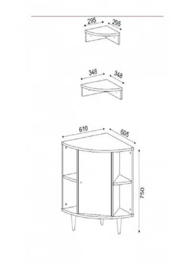 سحابة ركن القهوة بتصميم عصري – صناعة تركية من خشب MDF بجودة عالية - Image 4
