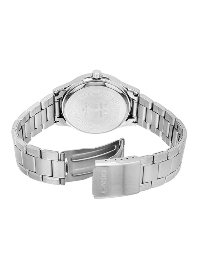 CASIO Men Stainless Steel Analog Wrist Watch MTP1381D-1AVDF - 40 mm - Silver - Image 2