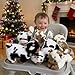 Tezituor 6 Pcs Large Cow Stuffed Animals Set 10 Inch Stuffed Cow Plushies Bulk for Party Christmas Decoration Cute Cow Plush Toy Gift for Boys Girls - Image 4