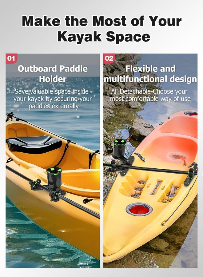 Mellbree Kayak V Bracket, Fishing Kayak Accessories for Kayak Paddle Holder Cup Holder Multifunctional Kayak Rail Mount Accessories Release Your Hands While Fishing, 1Pack - Image 5