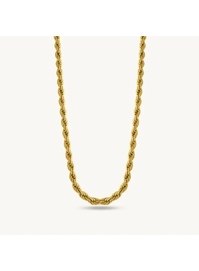 Palmonas PALMONAS 18k Gold Tone Plated Rope Chain | 6 MM
 for Men