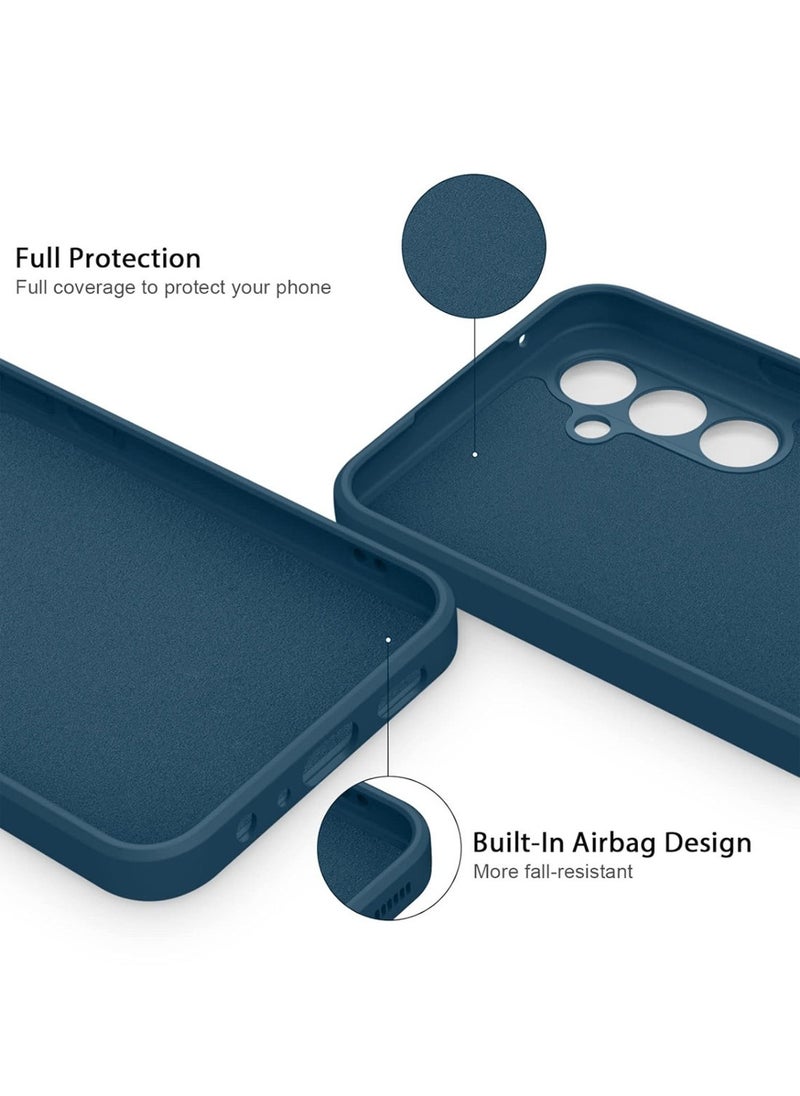 Techie - Stylish TPU Silicone Back Cover Case for Samsung Galaxy A16 5G– Slim Fit Design, Smooth and Soft – Navy Blue - Image 1