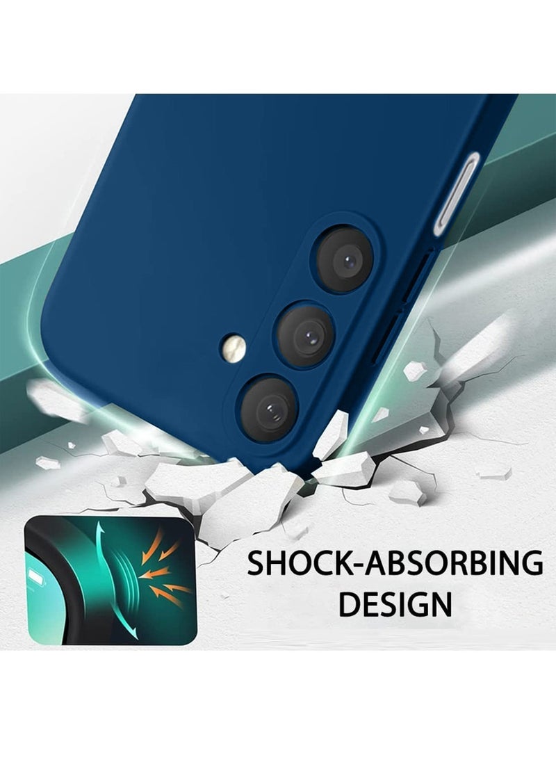Techie - Stylish TPU Silicone Back Cover Case for Samsung Galaxy A16 5G– Slim Fit Design, Smooth and Soft – Navy Blue - Image 1