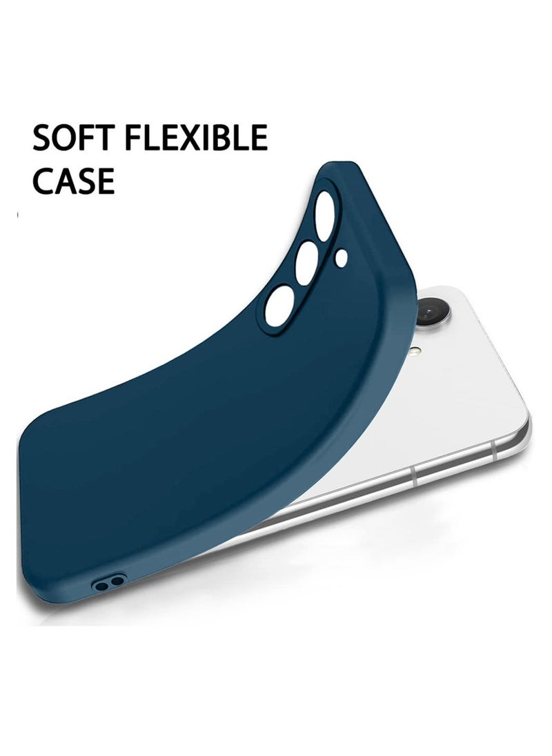 Techie - Stylish TPU Silicone Back Cover Case for Samsung Galaxy A16 5G– Slim Fit Design, Smooth and Soft – Navy Blue - Image 1