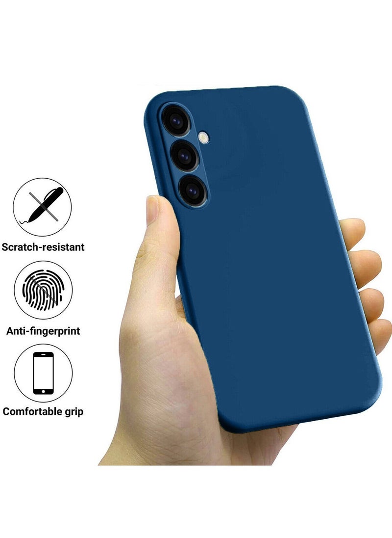 Techie - Stylish TPU Silicone Back Cover Case for Samsung Galaxy A16 5G– Slim Fit Design, Smooth and Soft – Navy Blue - Image 1