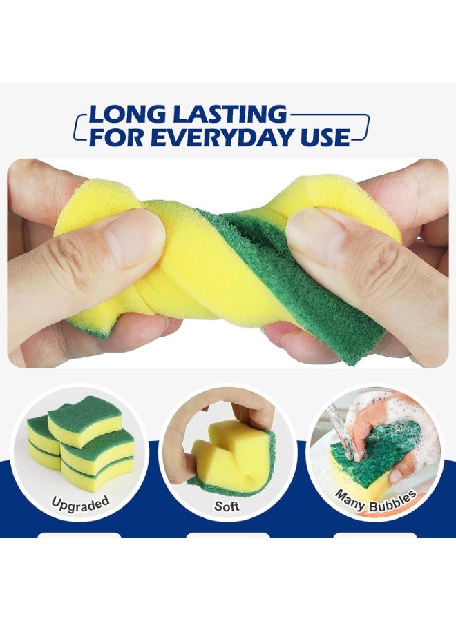 Kitchen Cleaning Sponges,24 Pack Eco Non-Scratch for Dish,Scrub Sponges - Image 3
