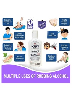 iCan London ican london isopropyl rubbing Alcohol 70% First aid Antiseptic Disinfectant/Cleaning Fluid 500ml  - Image 3