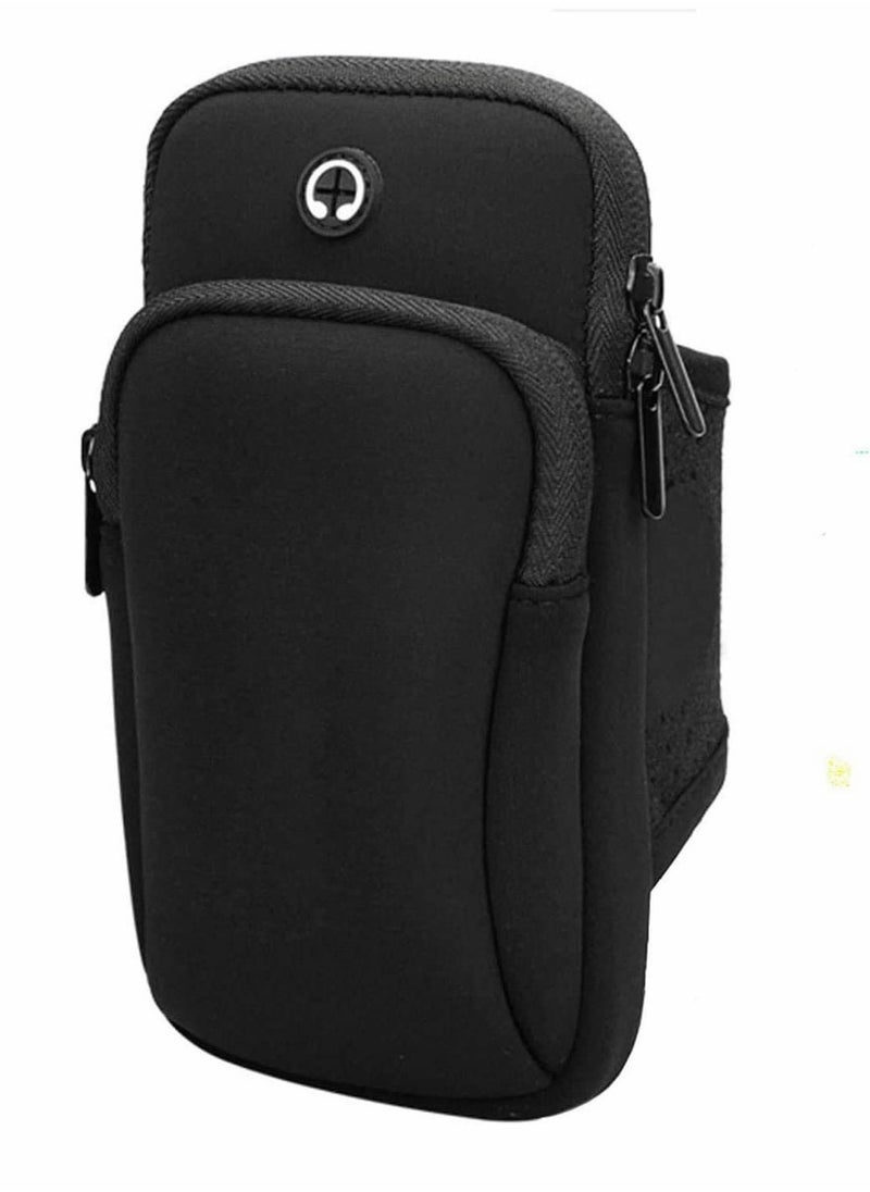 SYOSI - Polyester Outdoor Running Cell Phone Arm Band Gym Holder Bag for iPhone 12 11 for Samsung Galaxy s21 Note 20 up to 6.5in Phones - Image 1