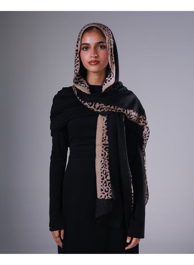Lavezzi Leopard Modal Hijab – Soft Breathable Long Scarf for Women – Lightweight Modest Fashion Headscarf – Elegant Everyday Hijab Shawl (2) - Image 3
