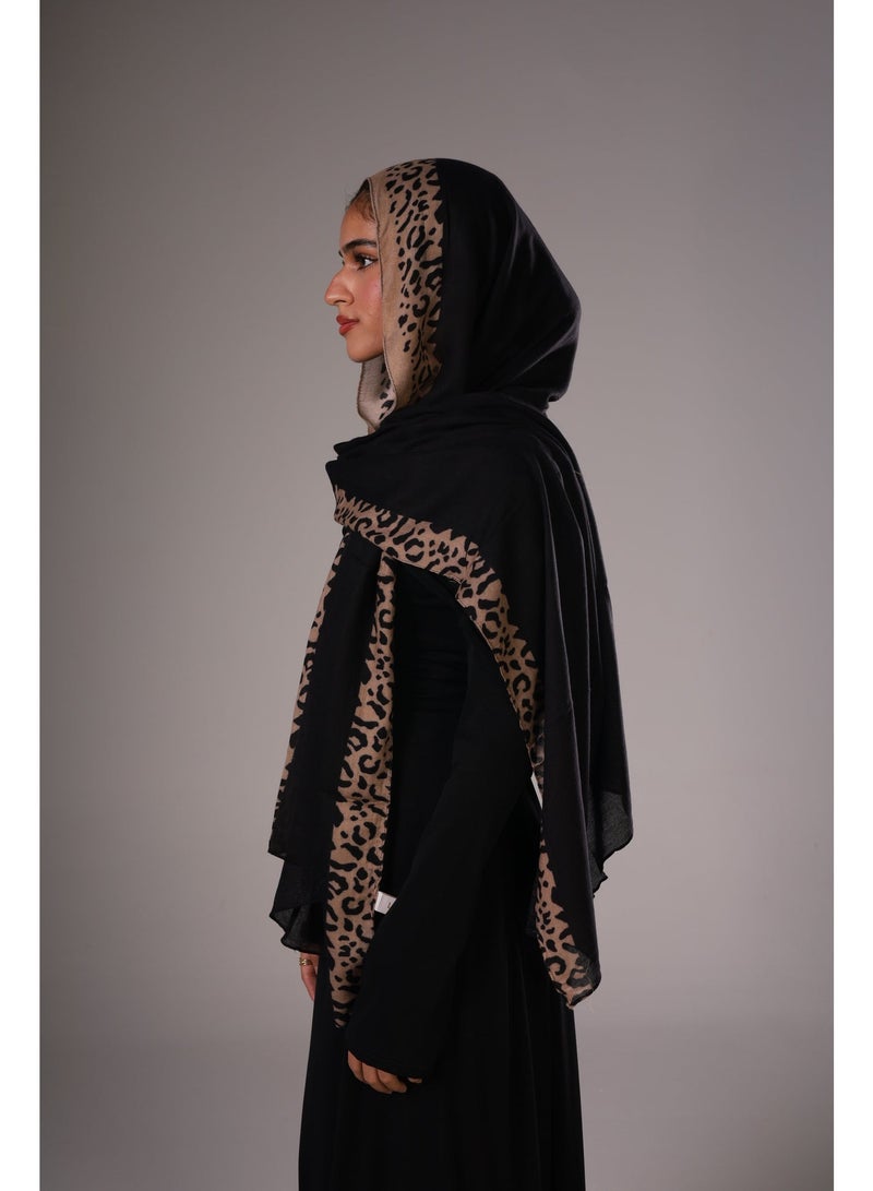 Lavezzi Leopard Modal Hijab – Soft Breathable Long Scarf for Women – Lightweight Modest Fashion Headscarf – Elegant Everyday Hijab Shawl (2) - Image 1