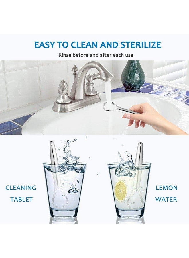 Cafhelp 2-Pack Tongue Scraper, 100% Useful Surgical Stainless Steel Tongue Cleaner for Both Adults and Kids, Professional Reduce Bad Breath Metal Tongue Scrapers, Help Your Oral Hygiene (with 2 cases) - Image 5