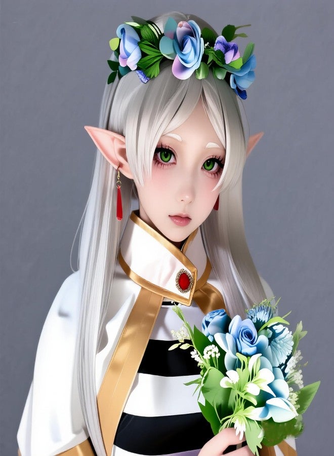 RAINDEWLL Frieren Earrings Frieren Cosplay Anime Earrings for Women Halloween Accessories Hook - Image 3