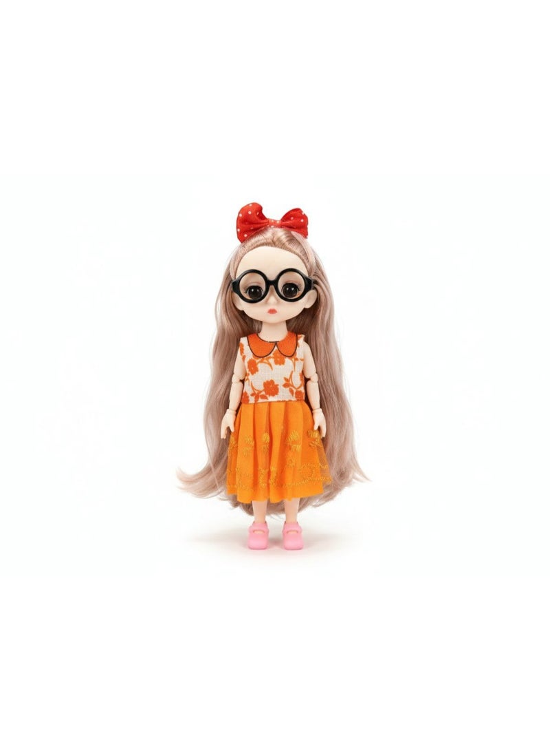 Set of 2 fully articulated dolls with movable joints in legs, arms, elbows, and all body parts, flexible and easy to pose in different positions for imaginative play, ideal for creative skill development and also perfect as stylish room decor, beautifully designed to make a perfect birthday or special occasion gift for girls. - Image 3